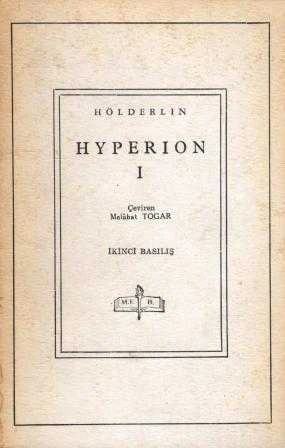 MEB Dünya Edebiyatından Klasikler / Hyperion I (1965 Yılı İkinci Baskısı) / Melahat Togar Çevirisi