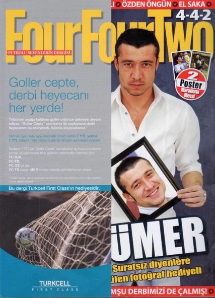 4-4-2 FourFourTwo (Futbolu Sevenlerin Dergisi) Mayıs 2007 Sayı: 14 - Avrupa Kuşe Kağıda Renkli Resimli İlk Baskısı