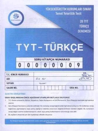 Bilgi Sarmal TYT Türkçe Deneme - 9