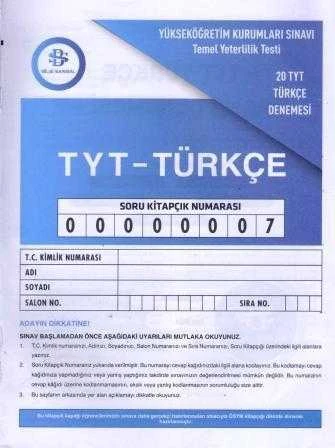 Bilgi Sarmal TYT Türkçe Deneme - 7