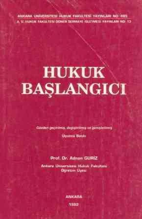 Hukuk Başlangıcı / 1992 Yılı Üçüncü Baskısı