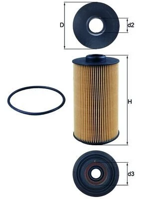 MAHLE OX152/1D Yağ Filtresi ( BMW M-60/62 E 39 / 53 Range 4.4 ) 11427510716 OX1521D