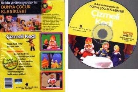 Kukla Animasyonlar ile Dünya Çocuk Klasikleri / Çizmeli Kedi VCD (Türkçe Seslendirmeli Kukla Sineması)