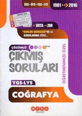 ÖSS - ÖYS - LGS - LYS 1981 - 2016 Çözümlü Çıkmış Sorular Coğrafya "Zorluk Derecesine ve Konularına Göre" / Öğretmenimize Özel