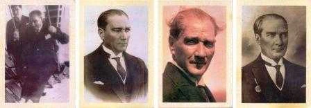 M. Türkyılmaz Atatürk Fotoğrafları Koleksiyonundan Atatürk Portresi / 4 Portre Takım