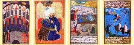 Tarihi Kartpostallar Serisi / Osmanlı Minyatürleri Seti 4 Kartpostal Takım (Mn21 +Mn7 + Mn6+ Mn8)