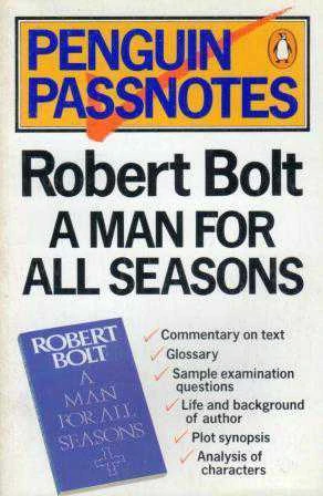 Penguin Passnotes / Robert Bolt A Man For All Seasons (1985 Yılı İlk Baskısı)