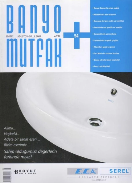 Banyo Mutfak Dergisi Ağustos - Eylül 2007 - 54