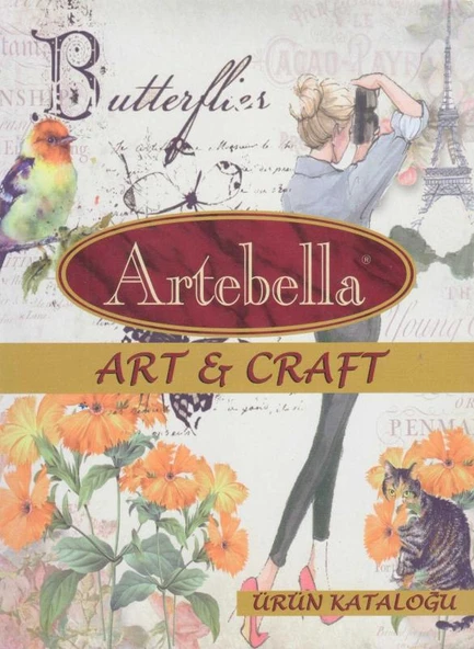 Butterflies - Artebella Art & Craft Ürün Kataloğu / Artebella kids Ürün Kataloğu - Avrupa Kuşe Kağıda Renkli Resimli İlk Baskısı