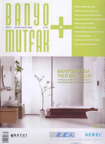 Banyo Mutfak Dergisi Nisan - Mayıs 2008 - 58