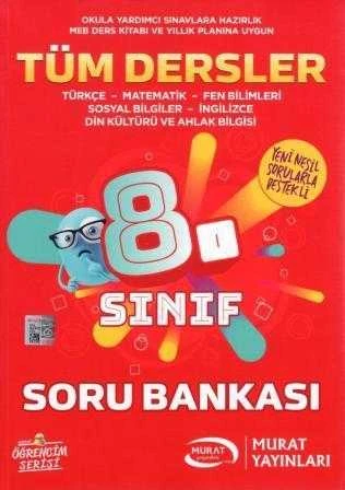 Tüm Dersler (Türkçe, Matematik, Fen Bilimleri, Sosyal Bilgiler, İngilizce, Din Kültürü ve Ahlak Bilgisi) 8. Sınıf Soru Bankası