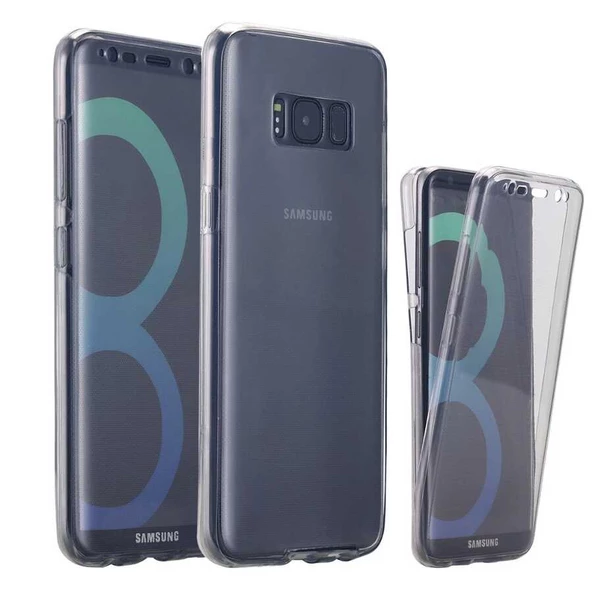 Galaxy S8 Plus Kılıf Zore Enjoy 360 Derece Tam Kaplayan Silikon