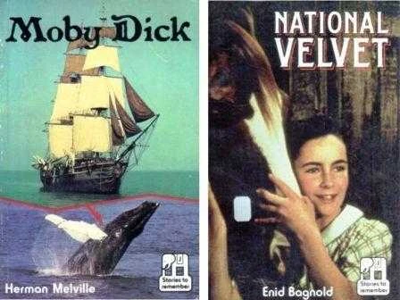 Macmillan  Stories to Remember "Junior Series" / Moby Dick + National Velvet (Two Book Set)