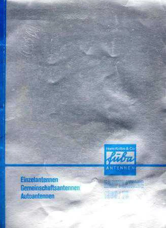 Einzelantennen, Gemeinschaftsantennen. Autoantennen (Hauptkatalog 1969/70) - 1970 Yılı Kuşe Kağıda Renkli İlk Baskısı