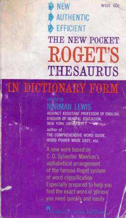 The New Pocket Roget's Thesaurus In Dictionary From - 1961 Yılı Üçüncü Baskısı