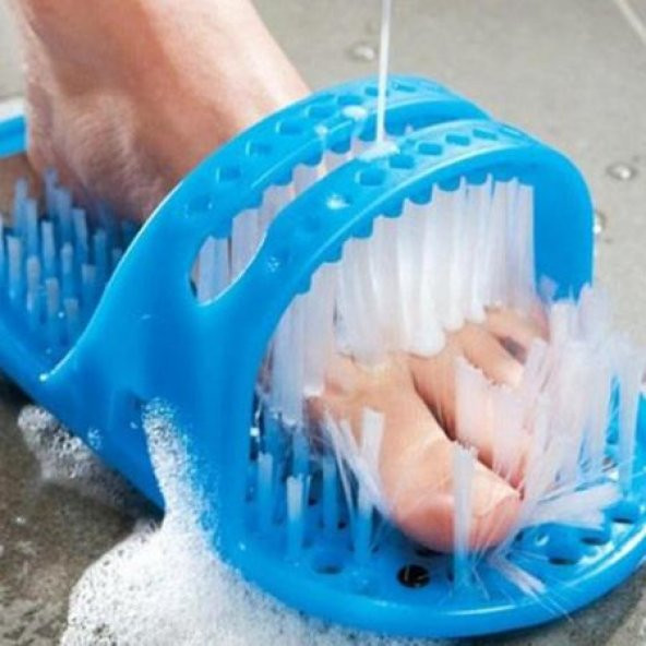 Banyo Ayak Yıkama Terliği Topuk Ponza Törpü Taşlı Vantuzlu Terapi Etkili Bakım Terlik