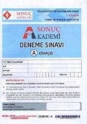 Sonuç Akademi Deneme Sınavı 1. Oturum A Kitapçığı / Yüseköğretim Kurumları Temel Yeterl..., Kolektif