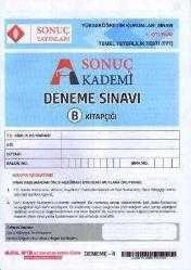 Sonuç Akademi Deneme Sınavı 1. Oturum B Kitapçığı / Yüseköğretim Kurumları Temel Yeterl..., Kolektif