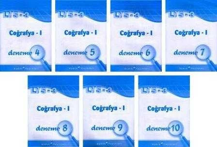 LYS - 3 Coğrafya 1 / 7 Deneme Takım (Deneme 4, 5, 6, 7, 8, 9, 10)