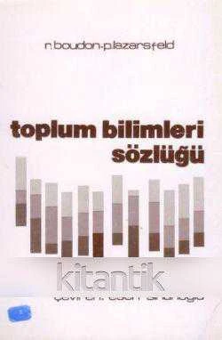 Toplum Bilimleri Sözlüğü - Esen Sinanoğlu Çevirisi - 1982 Yılı İlk Baskısı