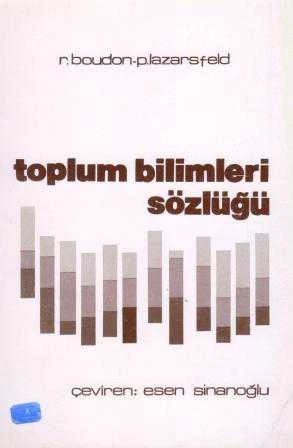 Toplum Bilimleri Sözlüğü - Esen Sinanoğlu Çevirisi - 1982 Yılı İlk Baskısı