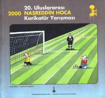 20. Uluslararası 2000 Nasreddin Hoca Karikatür Yarışması (2000 Yılı Kuşe Kağıda, Renkli, Resimli, İlk Baskısı)