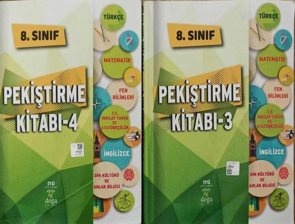 8. Sınıf Tüm Dersler Pekiştirme Kitabı 2 Kitap Takım "3 + 4" (Türkçe + Matematik + Fen Bilimleri + T.C. İnkılap Tarihi ve Atatürkçülük + İngilizce + Din Kültürü ve Ahlak Bilgisi)