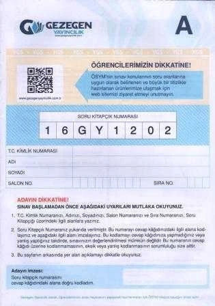Gezegen Yayıncılık 2 A Türkçe Deneme