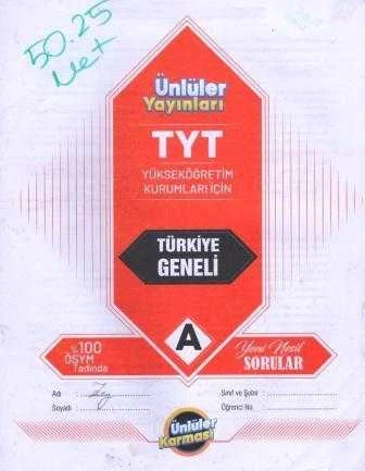 TYT Türkiye Geneli A Deneme