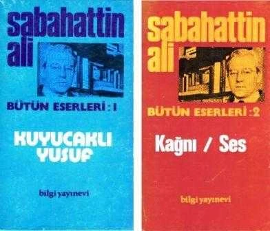 Bilgi Yayınevi Sabahattin Ali Seti 2 Kitap Takım / Bütün Eserleri 1 + 2 (Kuyucaklı Yusuf + Kağnı / Ses) / 1972 ve 1976 Yılı Baskıları