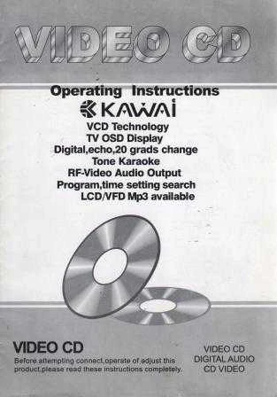 Kawai Video CD + MP 3 Çalar Kullanma Kılavuzu