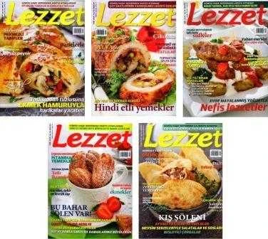 Lezzet Dergisi Yıl: 2012 Sayı: 182, 184, 185, 186, 193 - 5 Sayı Takım