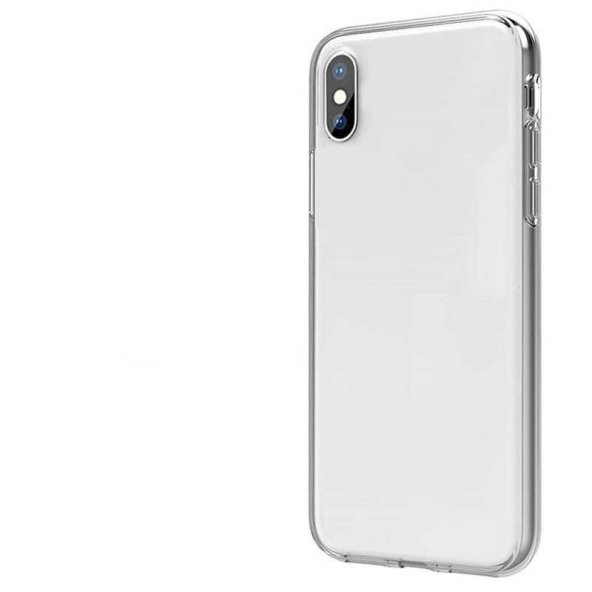 Apple iPhone X Kılıf 360 Tam Koruma Şeffaf Silikon - 2