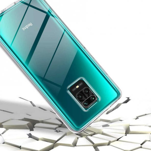 Xiaomi Redmi Note 9 Pro Kılıf 360 Tam Koruma Şeffaf Silikon - 4