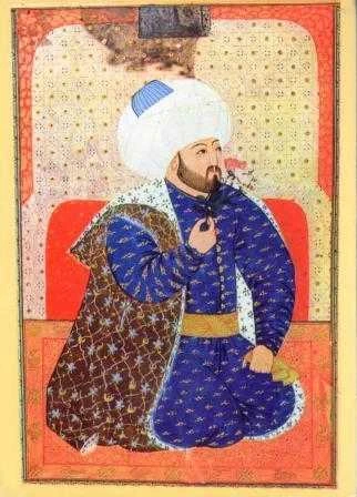 Tarihi Kartpostallar Serisi / Osmanlı Minyatürleri Mn8 / portrait of Fatih Sultan Mehmet (The Title of Mehmet II.The Conqueror of Constantinople)