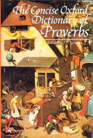 The Concise Oxford Dictionary Of Proverbs (1983 Yılı Deri Ciltli, Şömizli İkinci Baskısı)