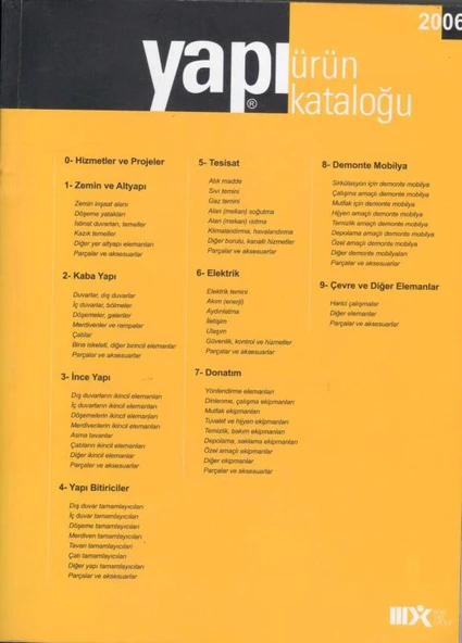 Yapı Endüstri Merkezi Yapı Ürün Kataloğu 2006