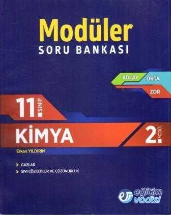 11. Sınıf Kimya Modüler Soru Bankası Öğretmen Kitabı / Kolay - Orta - Zor / 2. Modül - Gazlar - Sıvı Çözeltiler ve Çözünürlük