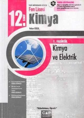 12. Sınıf Yeni Müfredata Uygun Fen Lisesi Kimya 1. Fasikül / Kimya ve Elektrik "Ezberletmez Öğretir"