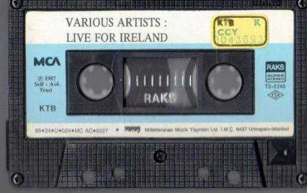 Various Artists: Live For Ireland Müzik Kasedi