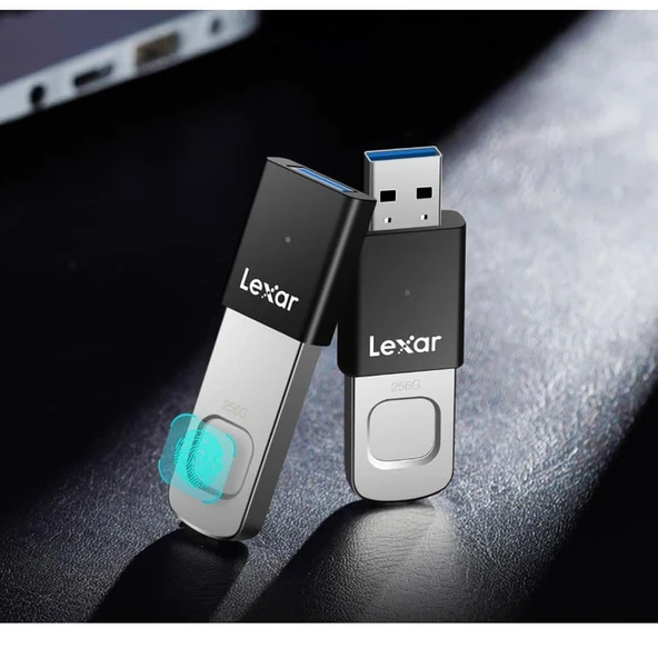 Lexar 256GB Parmak İzi Okuyuculu F35 Pro 300Mb 3.2 USB Flash Bellek - 5
