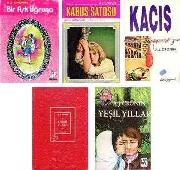 A. J. Cronin Roman Seti 4 Kitap Takım İlk Baskılar (Kaçış + Sabah Yıldızı + Kabus Şatosu + Bir Aşk Uğruna)