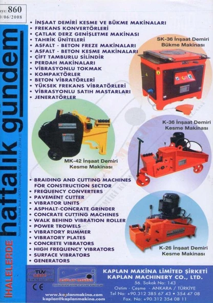 İhalelerde Haftalık Gündem Dergisi Yıl: 2004 Sayı: 860