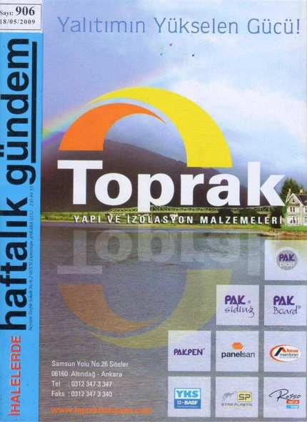 İhalelerde Haftalık Gündem Dergisi Yıl: 2009 Sayı: 906