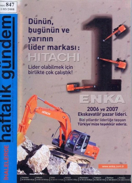 İhalelerde Haftalık Gündem Dergisi Yıl: 2004 Sayı: 847 - 1