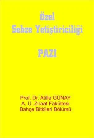 Özel Sebze (Pazı) Yetiştiriciliği