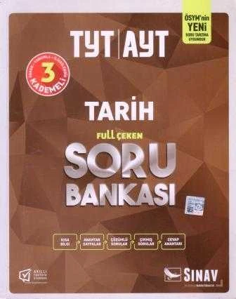TYT - AYT Tarih Full Çeken Soru Bankası "Kısa Bilgi + Anahtar Sayfalar + Çözümlü Sorular + Çıkmış Sorular + Cevap Anahtarları" (3 Kademeli / Öğren, Yorumla, İlişkilendir)