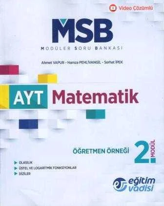 Modüler Soru Bankası AYT Matematik 2. Mödül / Öğretmen Örneği