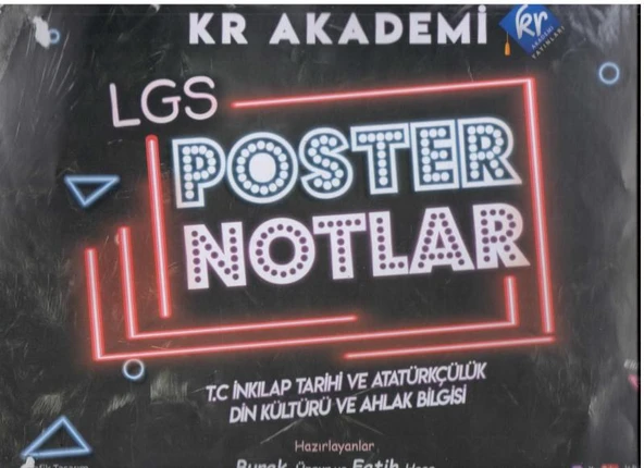 Akademi Yayınları LGS TC İnkılap Tarihi ve Atatürkçülük - Din Kültürü ve Ahlak Bilgisi Poster Notlar Spiralli Dosya