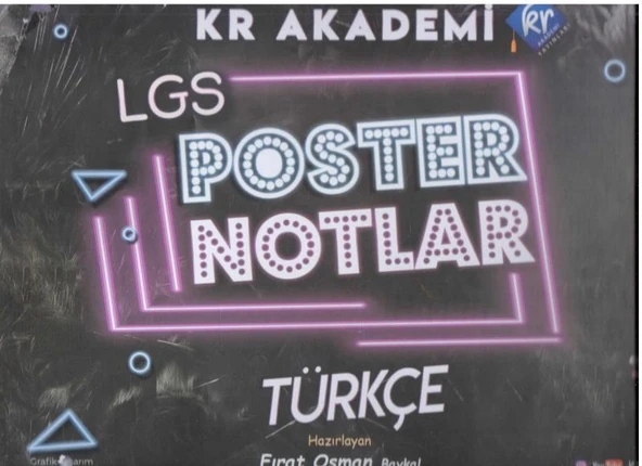 Akademi Yayınları LGS Türkçe Poster Notlar Spiralli Dosya